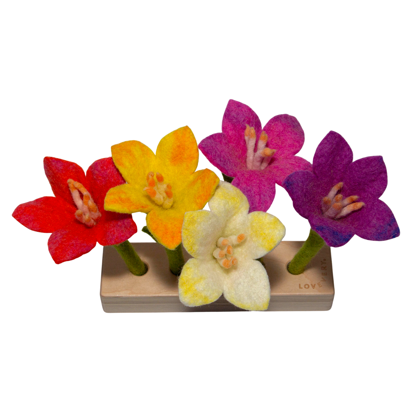 Fleurs en feutrine