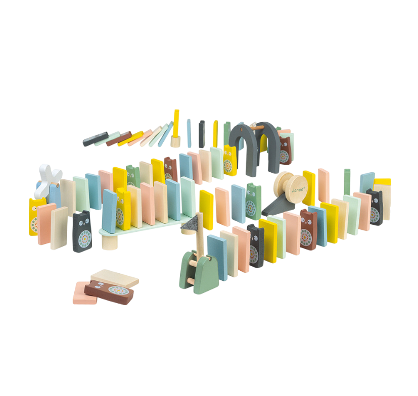 Janod - Dominos Sweet cocoon Keedy : Jeux de Qualité Reconditionnés