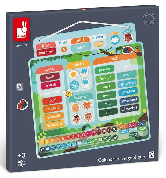 Janod - Calendrier Magnétique Keedy : Jeux de Qualité Reconditionnés