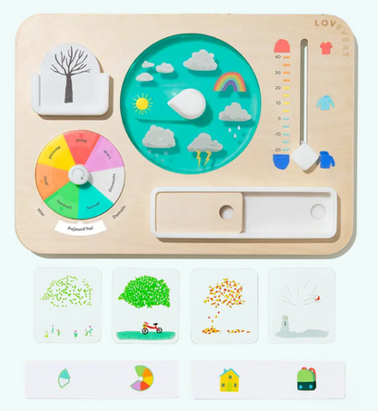 Lot Tableau Météo Lovevery + minuteur