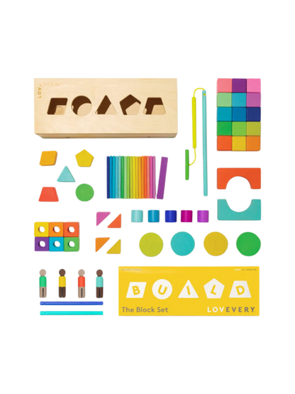 Lovevery - Boîte de Cubes en Bois 70 pièces