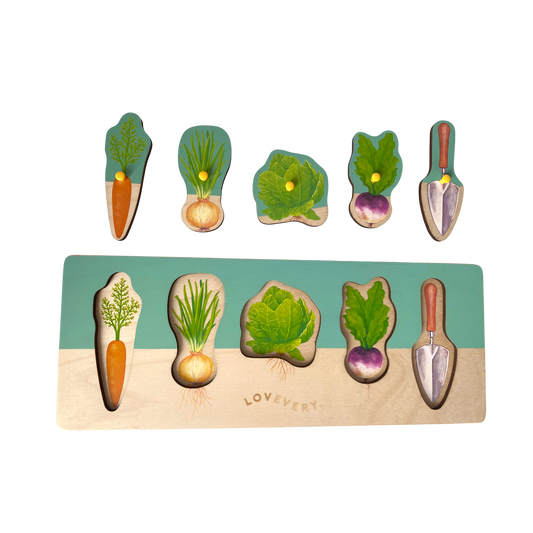 Puzzle des légumes en bois