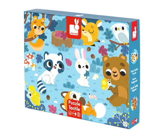 Janod - Puzzle tactile "animaux de la forêt" Keedy : Jeux de Qualité Reconditionnés