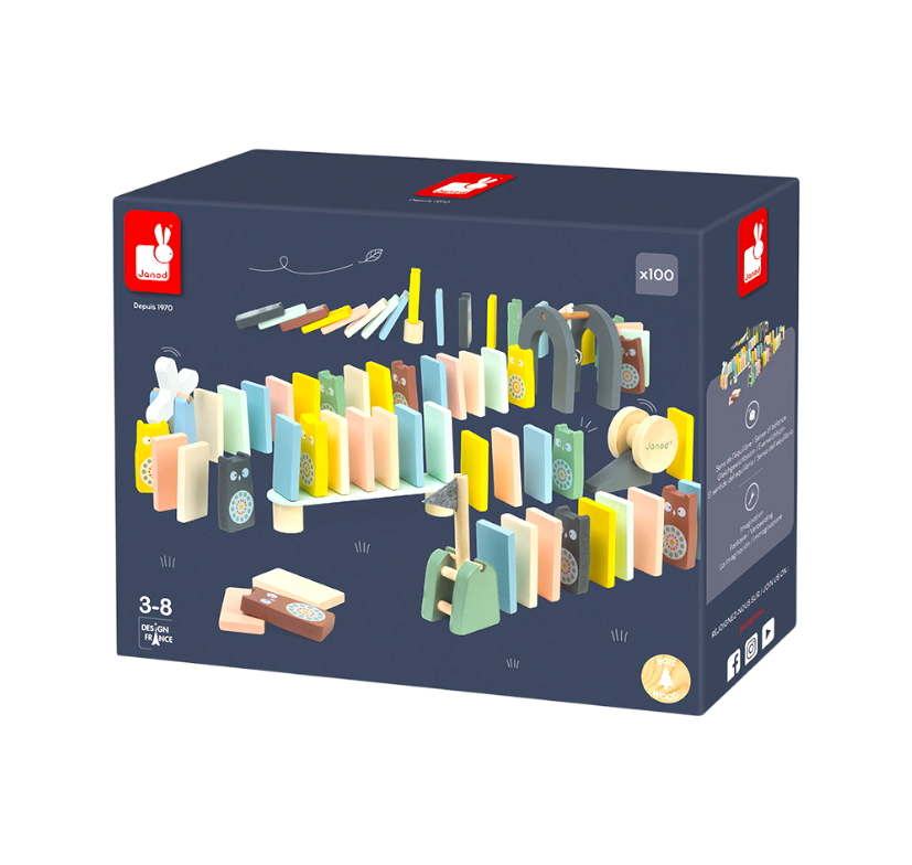 Janod - Dominos Sweet cocoon Keedy : Jeux de Qualité Reconditionnés