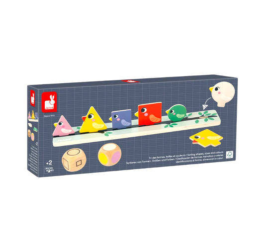 Janod - tri des formes, tailles et couleurs Keedy : Jeux de Qualité Reconditionnés