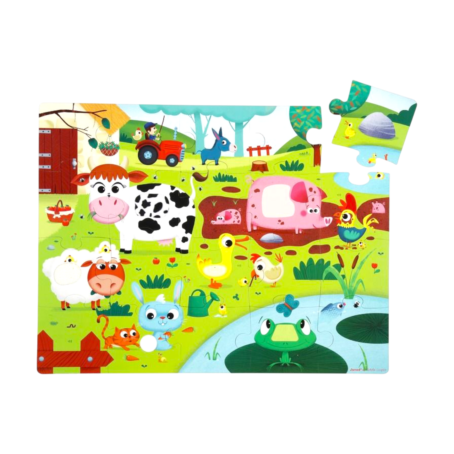 Janod - Puzzle tactile: les animaux de la ferme